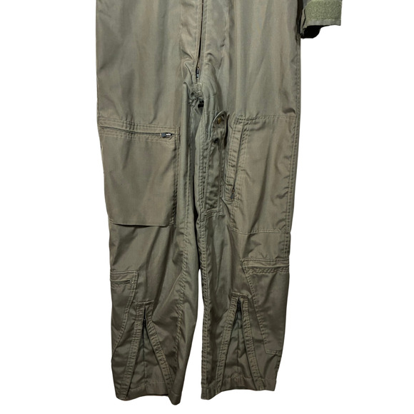 Flyers Coveralls Men Summer Fire Resistant Sage Green CWU-27P Size 40R - Picture 6 of 16